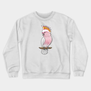 Bird - Pink Cockatoo - Crest Up Crewneck Sweatshirt